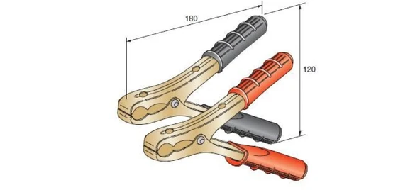 Unıversal Aku Masası Takım (2 Siyah+2 Kirmizi) 200 Amper - Mta 48-14255 ürün görseli 1