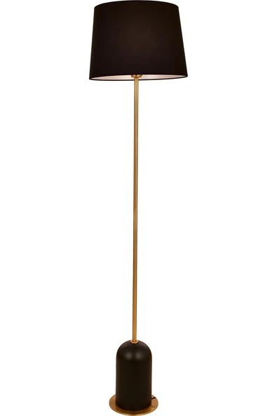 AVONNI  Siyah/Eskitme Boya/Kaplama Lambader E27 Ahşap Kumaş Metal 40cm ürün görseli 1