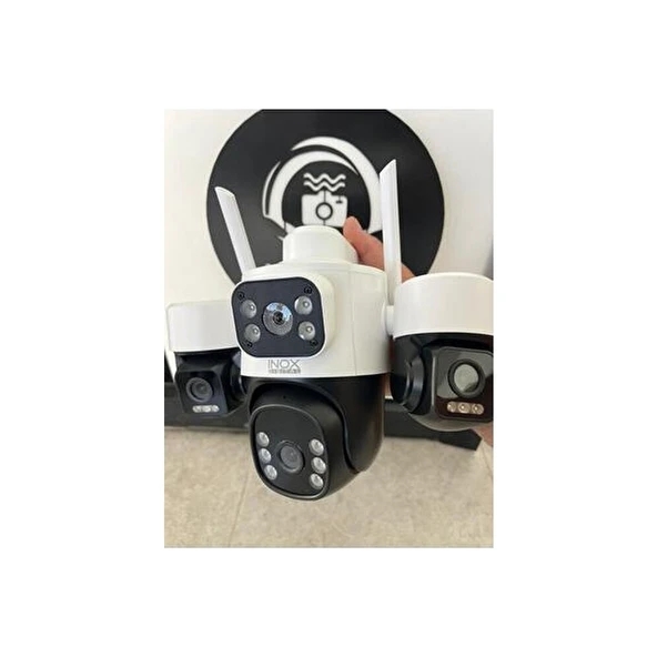 INOX-X113 Wifi Güvenlik Kamerası 3 Lensli 3 MP Hareket Algılama Özelliğiyle - Resim 6