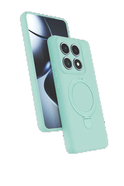 LitaeTrend Xiaomi Mi 14T Pro Regal Magsafe Standlı Kapak - Su Yeşili ürün görseli 1