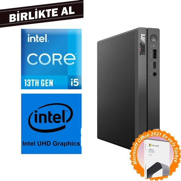Lenovo ThinkCentre Neo 50Q G4 i5-13420H 40GB 1TB SSD W11P Mini Pc + MS Office 12LMS4XCTX 040 ürün görseli 1