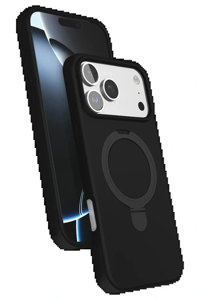 LitaeTrend Apple iPhone 17 Pro Max Regal Magsafe Standlı Kapak - Siyah ürün görseli 1