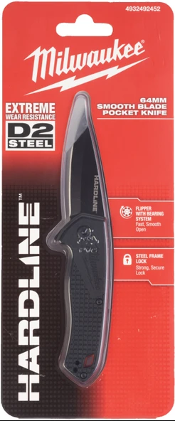 Milwaukee Hardline Katlanır Düz Ağızlı Bıçak 64 MM 4932492452 - Resim 6