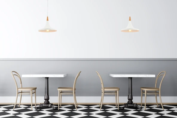 AVONNI AV-4100-A6-BBY Beyaz Boyal? Modern Avize E27 Metal Ahşap 32cm - Resim 3