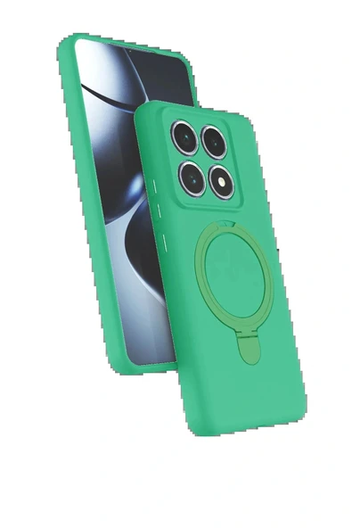 LitaeTrend Xiaomi Mi 14T Pro Regal Magsafe Standlı Kapak - Yeşil ürün görseli 1