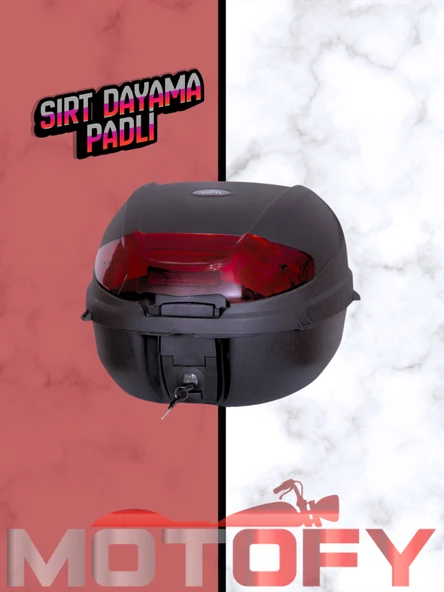 TİEN MOTOSİKLET ÇANTASI TOPCASE SIRT TAYAMA PADLİ 35 LİTRE ürün görseli