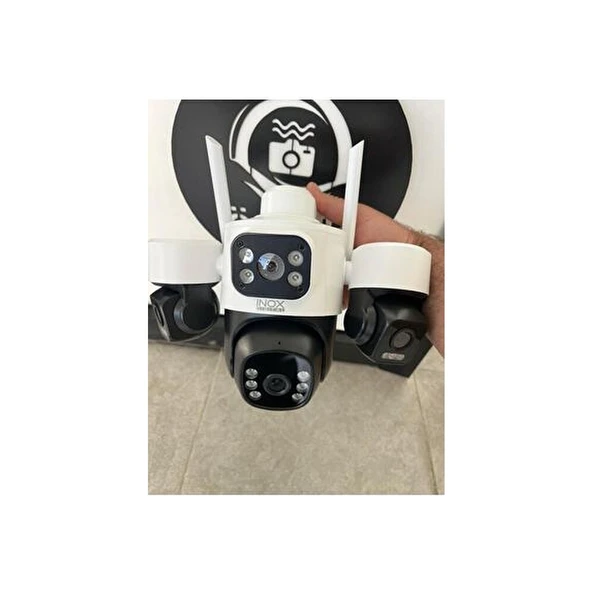 INOX-X113 Wifi Güvenlik Kamerası 3 Lensli 3 MP Hareket Algılama Özelliğiyle - Resim 5