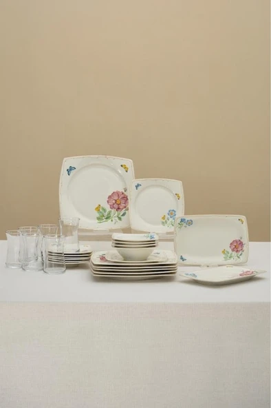 Forever Bone Velora 26 Parça 6 Kişilik Kahvaltı Takımı ürün görseli 1