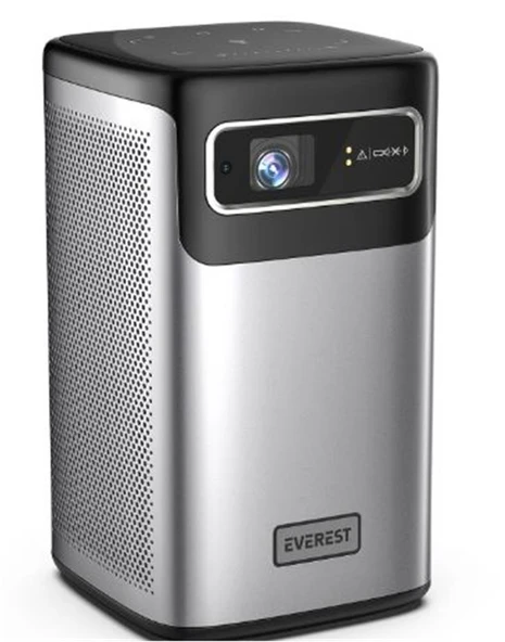 Everest PJ-DLP21 Gri 8000mAh Odaklamalı 960-540 4K 5400 Lümen Android 9.0 Dokunmatik DLP Projeksiyon - Resim 2