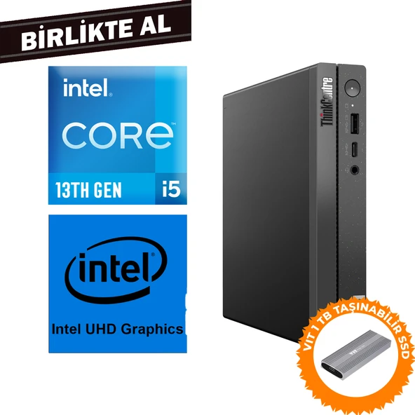 Lenovo ThinkCentre Neo 50Q G4 i5-13420H 8GB 512GB SSD W11P Mini Pc + VIT 1 TB SSD 12LMS4XCTX 032 ürün görseli 1