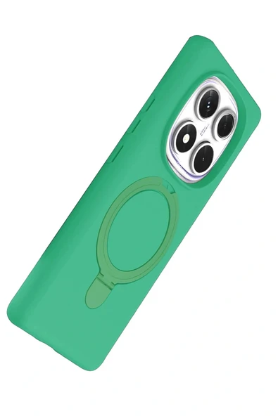 LitaeTrend Xiaomi Redmi Note 14 Pro 4G Regal Magsafe Standlı Kapak - Yeşil - Resim 5