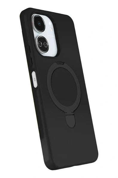 LitaeTrend Xiaomi Redmi 13C Regal Magsafe Standlı Kapak - Siyah - Resim 2