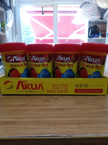Art Akua Discus Red Etçil Balık Yemi 40 Gram 3 Paket ürün görseli