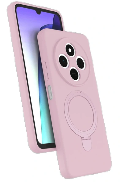 LitaeTrend Xiaomi Redmi 14C Regal Magsafe Standlı Kapak - Açık Pembe ürün görseli 1
