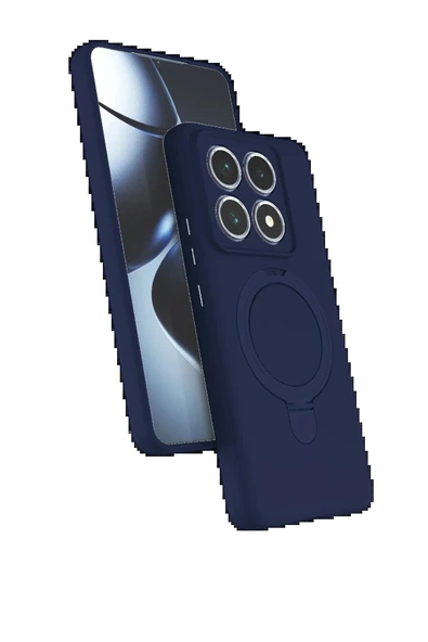 LitaeTrend Xiaomi Mi 14T Pro Regal Magsafe Standlı Kapak - Lacivert ürün görseli 1