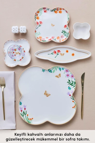 Stream Bone Lunetta 34 Parça 6 Kişilik Kahvaltı Takımı - Resim 4