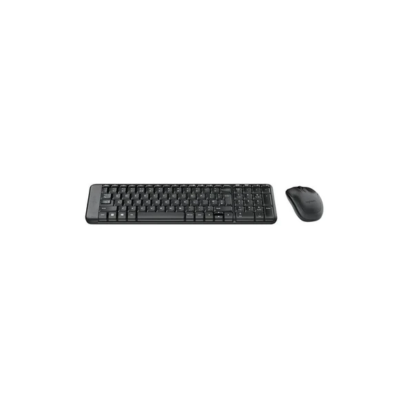 Logitech MK220 Q Tr Siyah Kablosuz Klavye Mouse Set - Resim 2