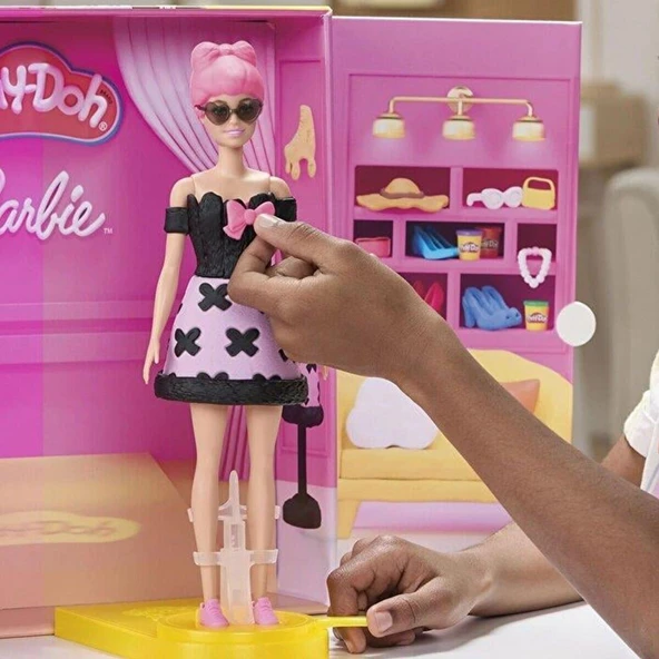 G1356 Play-Doh Barbie Designer Fashion Show - Tasarım Moda Show +3 yaş - Resim 5