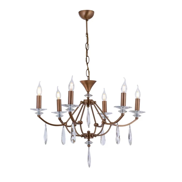 AVONNI  Eskitme Kaplama Modern Avize  Metal Cam 65cm ürün görseli 1