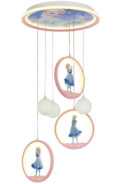 AVONNI  Pembe Boyalı Modern Avize  40cm ürün görseli 1