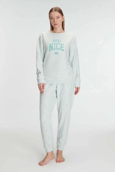 MDB MdbShop Uzun Kol Polar Pijama Takımı ürün görseli 1