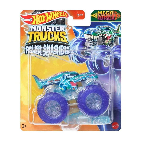 HYJ19 Hot Wheels Monster Trucks Power Smashers 1:64 Arabalar - Resim 6