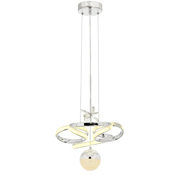 AVONNI  Krom Kaplama Modern Avize  Metal Cam 35cm ürün görseli 1