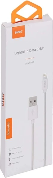 USB ŞARJ KABLOSU Apple Modellerine Uygun 1M AVEC AV-W106B - Resim 2