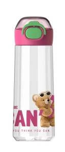 Dodge DL-24628 620ml Pipetli Pembe Tritan Matara ürün görseli 1