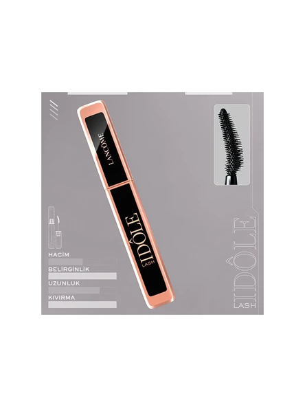 Lancome Lash IdOle Lifting Etkili Hacim Veren Maskara 01 Siyah - Resim 3