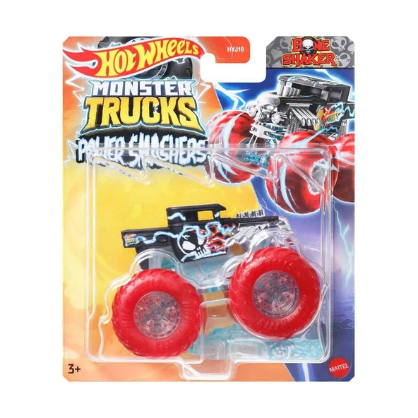 HYJ19 Hot Wheels Monster Trucks Power Smashers 1:64 Arabalar - Resim 8