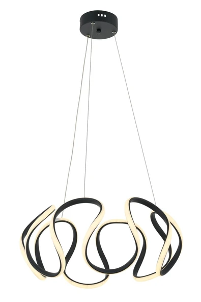 AVONNI AV-60417-GR Antrasit Boyalı Modern Avize  Metal Pleksi 60cm ürün görseli 1