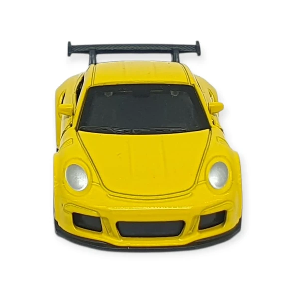 Çek Bırak Metal Küçük Arabalar 8 cm - 6411A-19 - Sarı - Resim 2