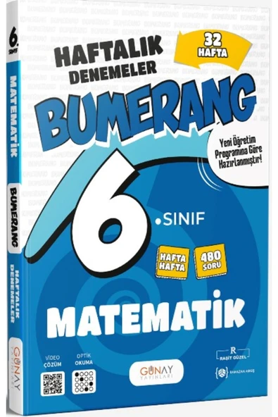 6. Sınıf Matematik 32 Haftalık Deneme Bumerang Serisi 2026 ürün görseli 1