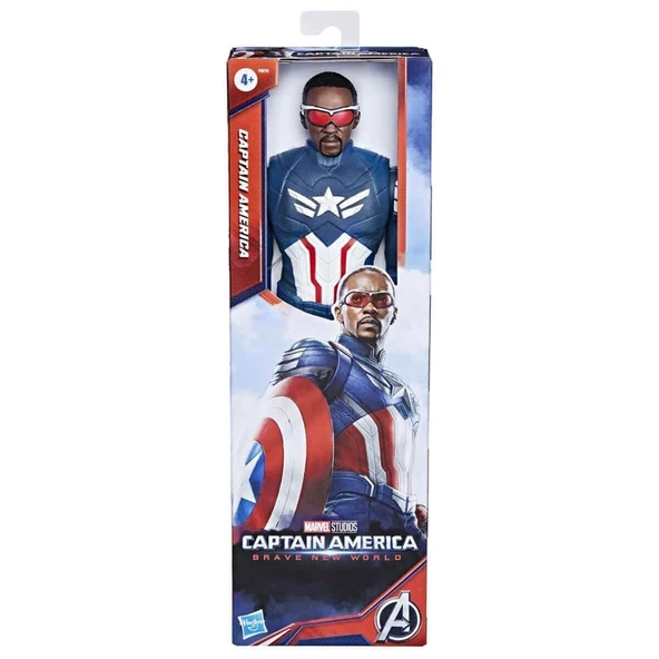 F9276 Marvel Titan Hero - Captain America Brave New World Aksiyon Figürü 30 cm - Resim 4