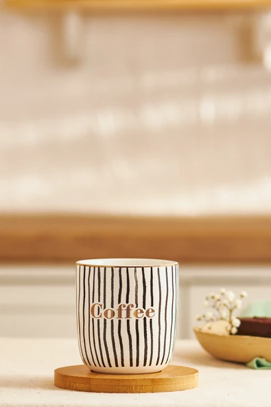 Tinycoffe 2 Parça New Bone Kupa Seti 200 ml Siyah ürün görseli