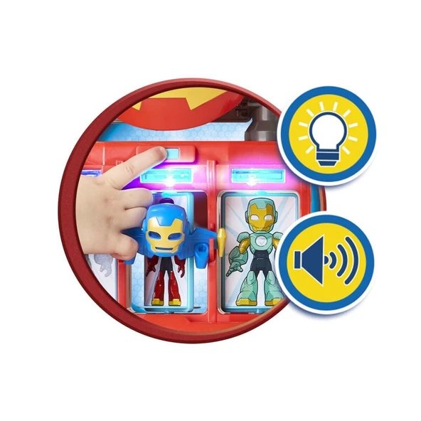 G1259 Iron Man and his Awesome Friends Iron Quarters Oyun Seti - Resim 2