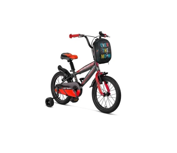 ÜMİT 1610 HOTSHOT-CANTA-V ERKEK ÇOCUK BİSİKLETİ 16 JANT ANTRASİT KIRMIZI ürün görseli