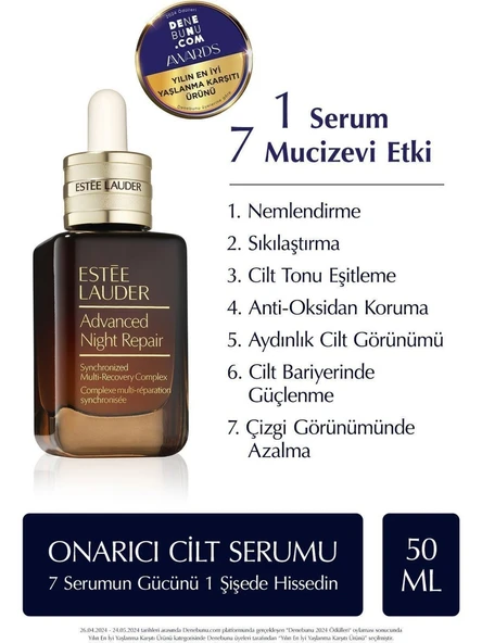 Yaşlanma Karşıtı Cilt Serumu - Advanced Night Repair Onarıcı Gece Serumu - 50 ml ürün görseli