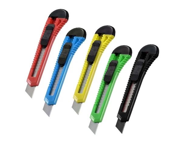 Maket Bıçağı 18 mm Plastik Gövde ÖZS 8889-3 ADET GÖNDERİLİR ürün görseli 1