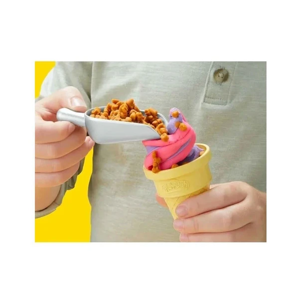G0028 Play-Doh Gökkuşağı Dondurma Makinesi Oyun Seti+3 yaş - Resim 4