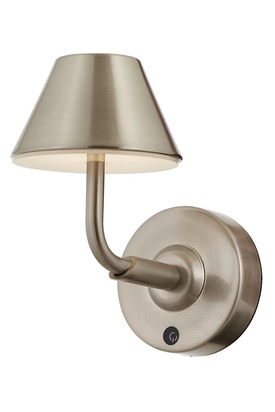 AVONNI  Nikel Kaplama Aplik LED Metal Opal Pleksi 12x22cm ürün görseli 1