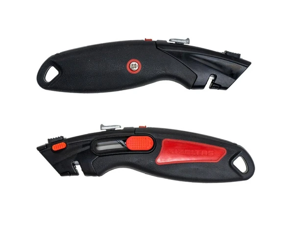 İZELTAŞ PRO Günlikli Otomatik Kilitlemeli Trapez Maket Bıçağı 18mm - Resim 2