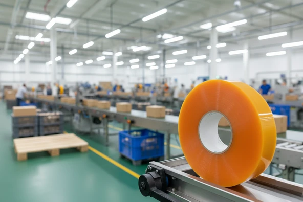 Büyük Rulo 45mm x 925m Makine Bandı Paketleme Bandı m2 - Resim 6