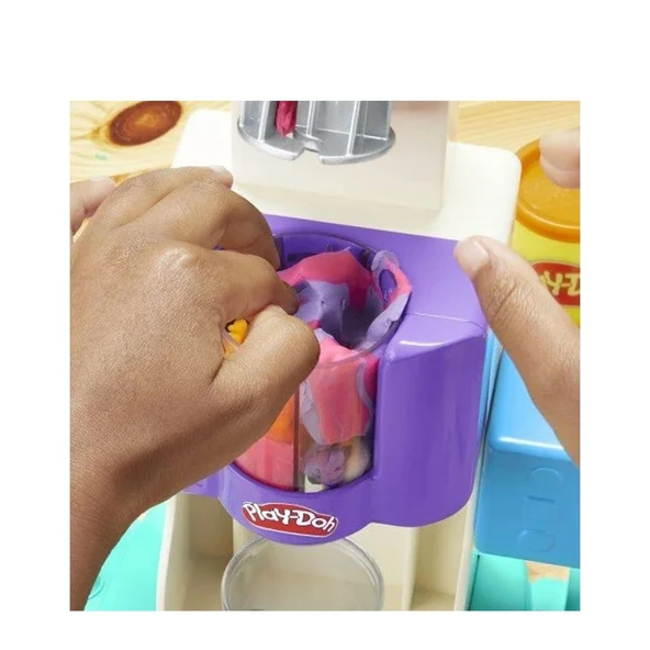 G0028 Play-Doh Gökkuşağı Dondurma Makinesi Oyun Seti+3 yaş - Resim 5