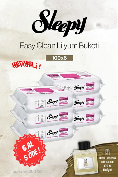 Sleepy 6 AL 5 ÖDE Lilyum Buketi 100'lü, Rosie Yasemin Oda Kokusu ürün görseli