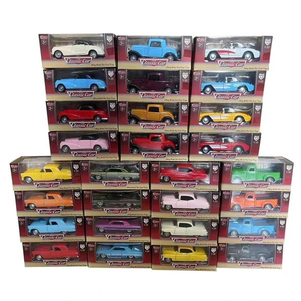 WK-615-3-4-16-17 KUT.Ç/B 1:32 KLASİK ARABA -VRD ürün görseli