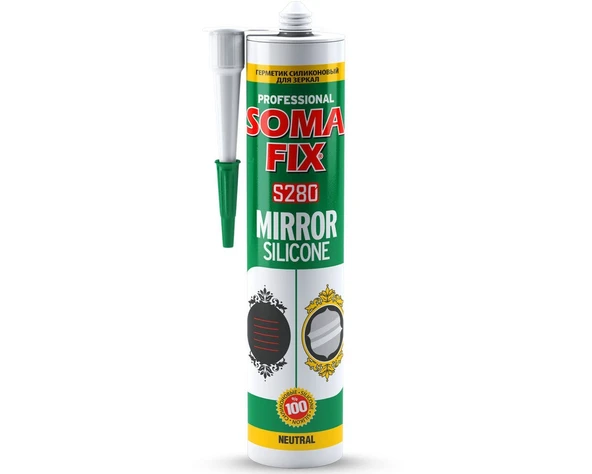 SOMAFİX S280 Ayna Silikonu Şeffaf 280 ml 330gr ürün görseli