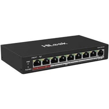 HILOOK NS-0109P-60(B) 8 PORT 10-100 8 PORT POE 60W +1 PORT . MEGABIT UPLINK POE SWITCH ürün görseli 1