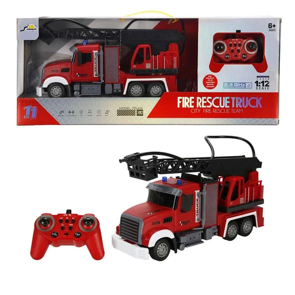 S00005092 U/K İTFAİYE KAMYON 1:12 SES/IŞIK 2.4G ürün görseli